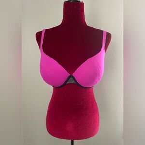 Victoria's Secret Hot Pink Bra with Black Details